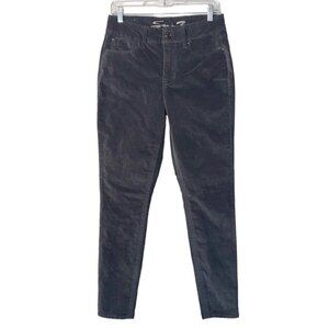 Seven7 Tummyless High Rise Suede Jeans Womens 10 Gray Pockets Cotton skinny